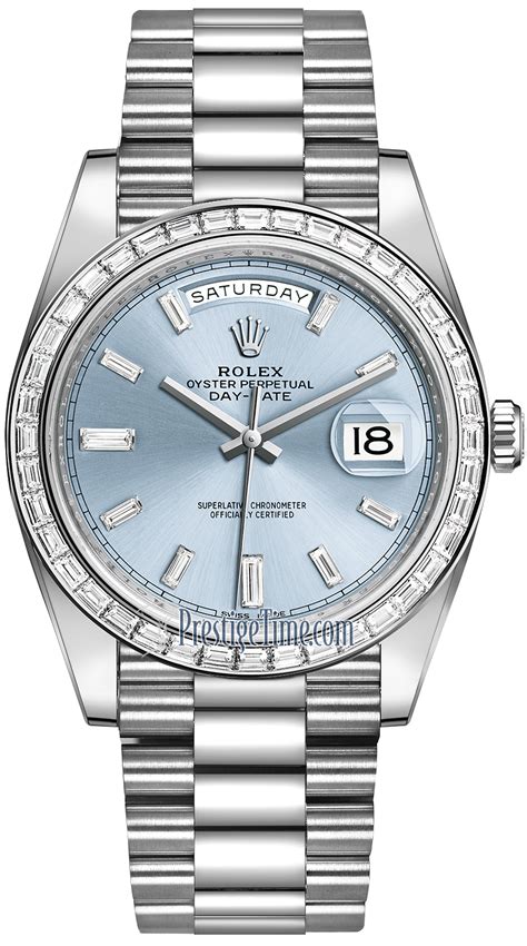 rolex platinum ice blue day-date|platinum Rolex with diamonds price.